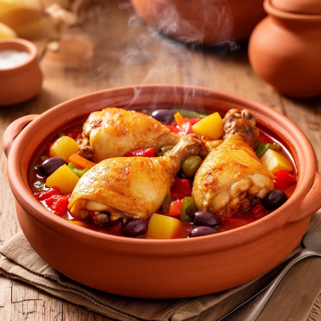 Pollo Guisado con Arroz